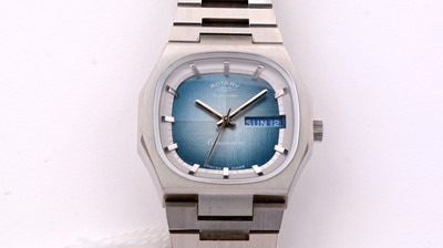 Lot 87 - Rotary Commodore steel cased automatic wristwatch