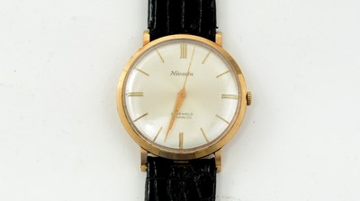 Lot 145 - Nivada 9ct yellow gold cased manual wind wristwatch