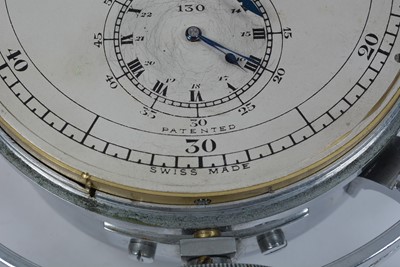 Lot 1262 - A fine and rare second quarter 20th Century Swiss marine chronometer by Paul Ditisheim