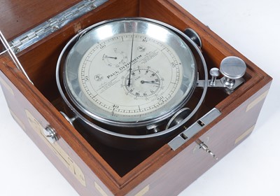 Lot 1262 - A fine and rare second quarter 20th Century Swiss marine chronometer by Paul Ditisheim
