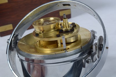 Lot 1262 - A fine and rare second quarter 20th Century Swiss marine chronometer by Paul Ditisheim