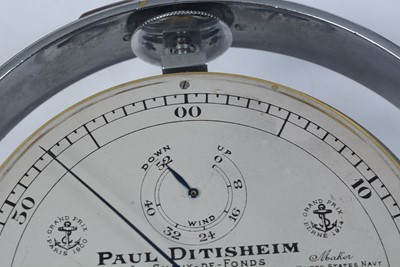Lot 1262 - A fine and rare second quarter 20th Century Swiss marine chronometer by Paul Ditisheim