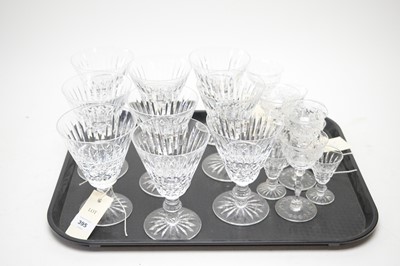 Lot 395 - A set of nine Waterford Crystal stemmed wine glasses