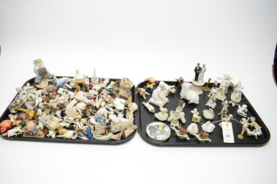 Lot 242 - A collection of 19th century and later miniature figures