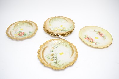 Lot 271 - A set of six Nautilus Porcelain dessert plates
