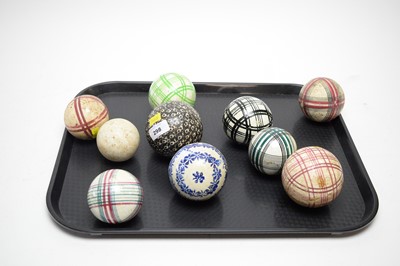 Lot 298 - A selection of Victorian and later painted ceramic spherical bowls