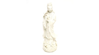 Lot 769 - Blanc de Chine figure Quanyin