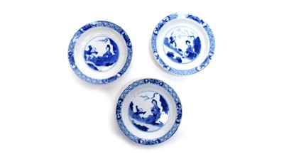 Lot 738 - Three small Chinese plates