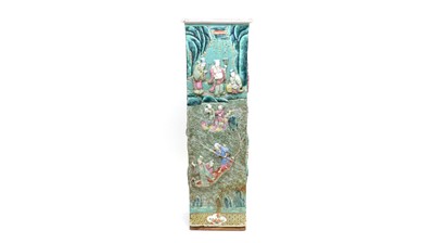 Lot 727 - Chinese biscuit porcelain vase