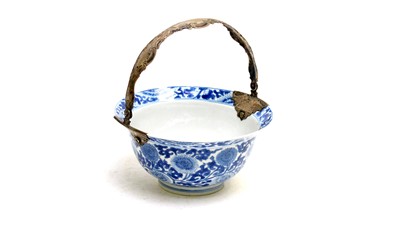 Lot 402 - A Chinese bowl with Dutch silver mounts