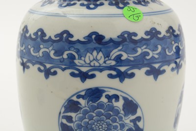 Lot 760 - Chines blue and white jar and cover