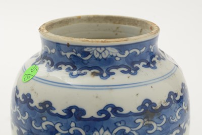 Lot 760 - Chines blue and white jar and cover
