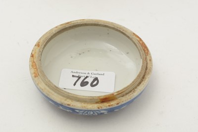 Lot 760 - Chines blue and white jar and cover