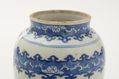 Lot 760 - Chines blue and white jar and cover