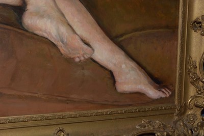 Lot 1036 - Paul-Émile Becat - Recumbent Nude in the Artist's Studio | oil