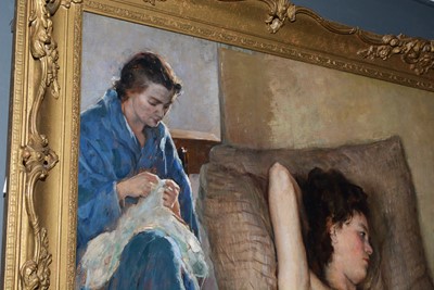 Lot 1036 - Paul-Émile Becat - Recumbent Nude in the Artist's Studio | oil