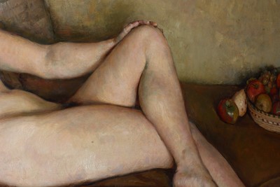 Lot 1036 - Paul-Émile Becat - Recumbent Nude in the Artist's Studio | oil