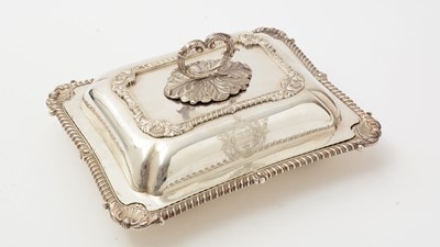 Lot 72 - George III silver entrée dish and cover