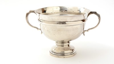 Lot 73 - A George V silver two handled cup