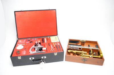 Lot 326 - A Carl Zeiss Jena brass microscope