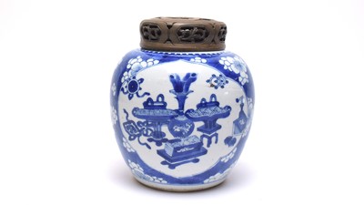 Lot 731 - Chinese blue and white ginger jar