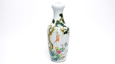 Lot 733 - Chinese famille rose vase