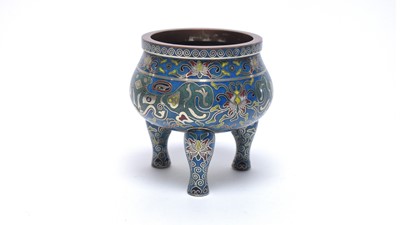 Lot 773 - Chinese cloisonne censer