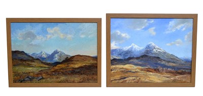 Lot 1111 - Nan C. Livingstone - Two views of Ben More and Stob Binnein | oil