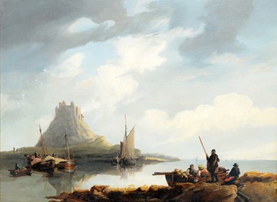 Lot 1100 - John Wilson Carmichael - Lindisfarne Castle, Holy Island | oil