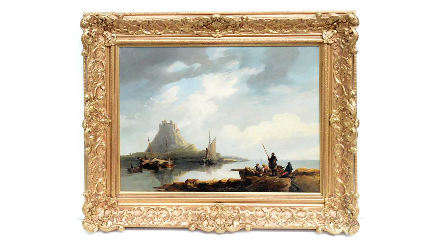 Lot 1100 - John Wilson Carmichael - Lindisfarne Castle, Holy Island | oil