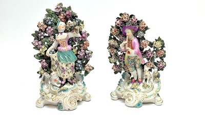Lot 818 - Derby Shepherd and Shepherdess