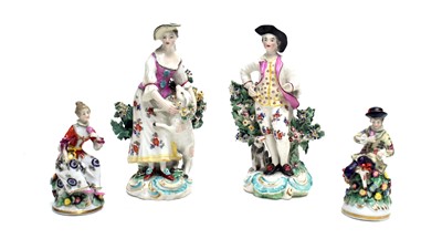 Lot 821 - Pair small Derby figures