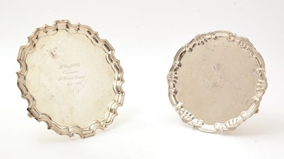 Lot 45 - An Edwardian silver slaver
