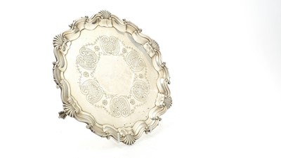 Lot 68 - An Edwardian silver salver