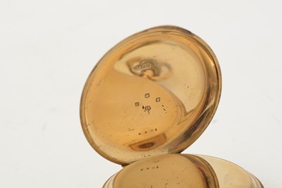 Lot 591 - An 18ct yellow gold cased half-hunter pocket watch