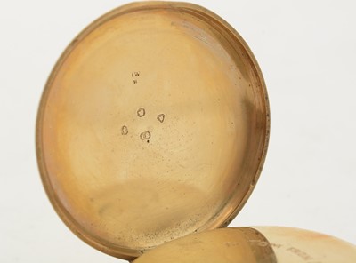 Lot 581 - John Campbell, Liverpool: an 18ct yellow gold-cased open-faced pocket watch
