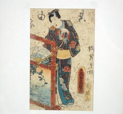 Lot 718 - Utagawa Toyokuni III et al - Three Japanese woodblock prints