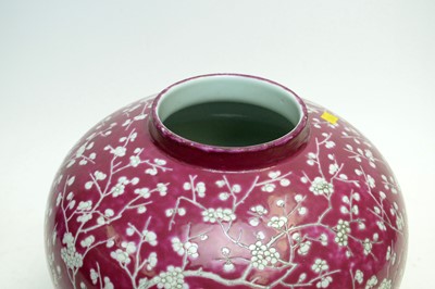 Lot 720 - Chinese plum glazed vase