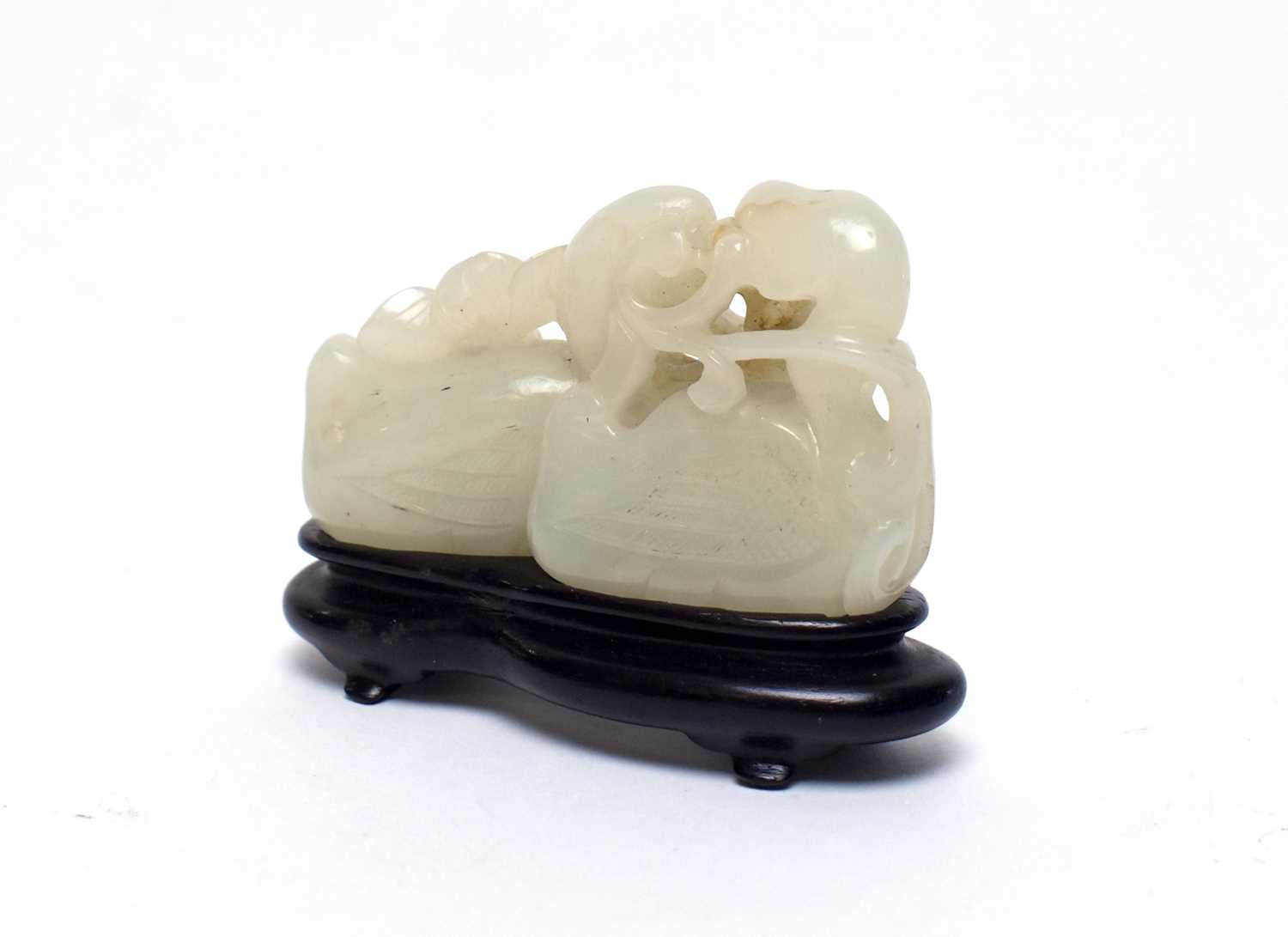 785 - Jade pebble carving