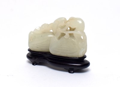 Lot 785 - Jade pebble carving