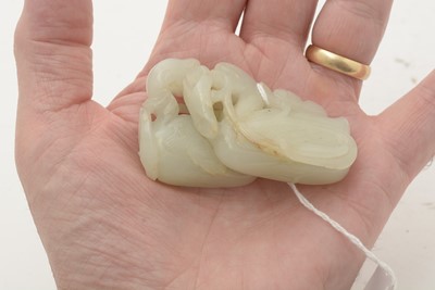 Lot 785 - Jade pebble carving