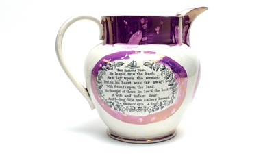 Lot 883 - Sunderland lustre jug