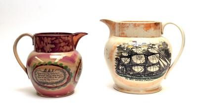Lot 826 - Two Sunderland lustre jugs