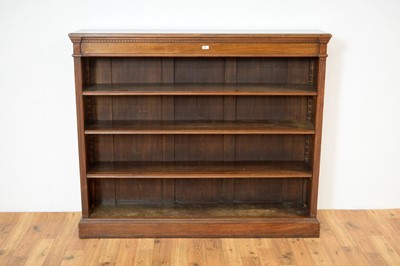 Lot 29 - A late 19th Century mahogany open-faced bookcase