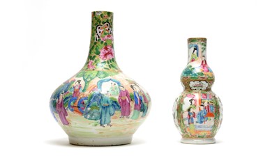 Lot 817 - Two Canton vases
