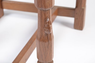 Lot 1337 - Robert 'Mouseman' Thompson (of Kilburn): A set of six 1950's oak dining chairs