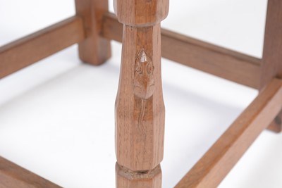 Lot 1337 - Robert 'Mouseman' Thompson (of Kilburn): A set of six 1950's oak dining chairs