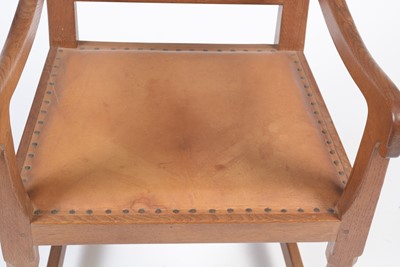 Lot 1337 - Robert 'Mouseman' Thompson (of Kilburn): A set of six 1950's oak dining chairs