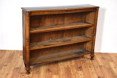 Lot 17 - A 19th Century mahogany open bookcase
