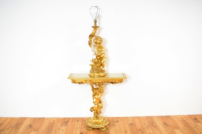 Lot 42 - A collection of contemporary gilt furniture